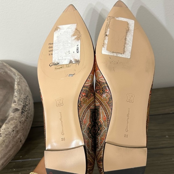 Gianvito Rossi For Etro Gianvito 85 Printed Point-toe Flats - Picture 10 of 10